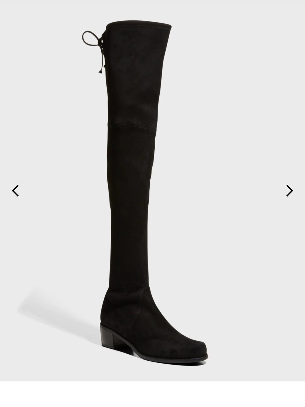 Stuart Weitzman Over-the-Knee Black Suede Boot